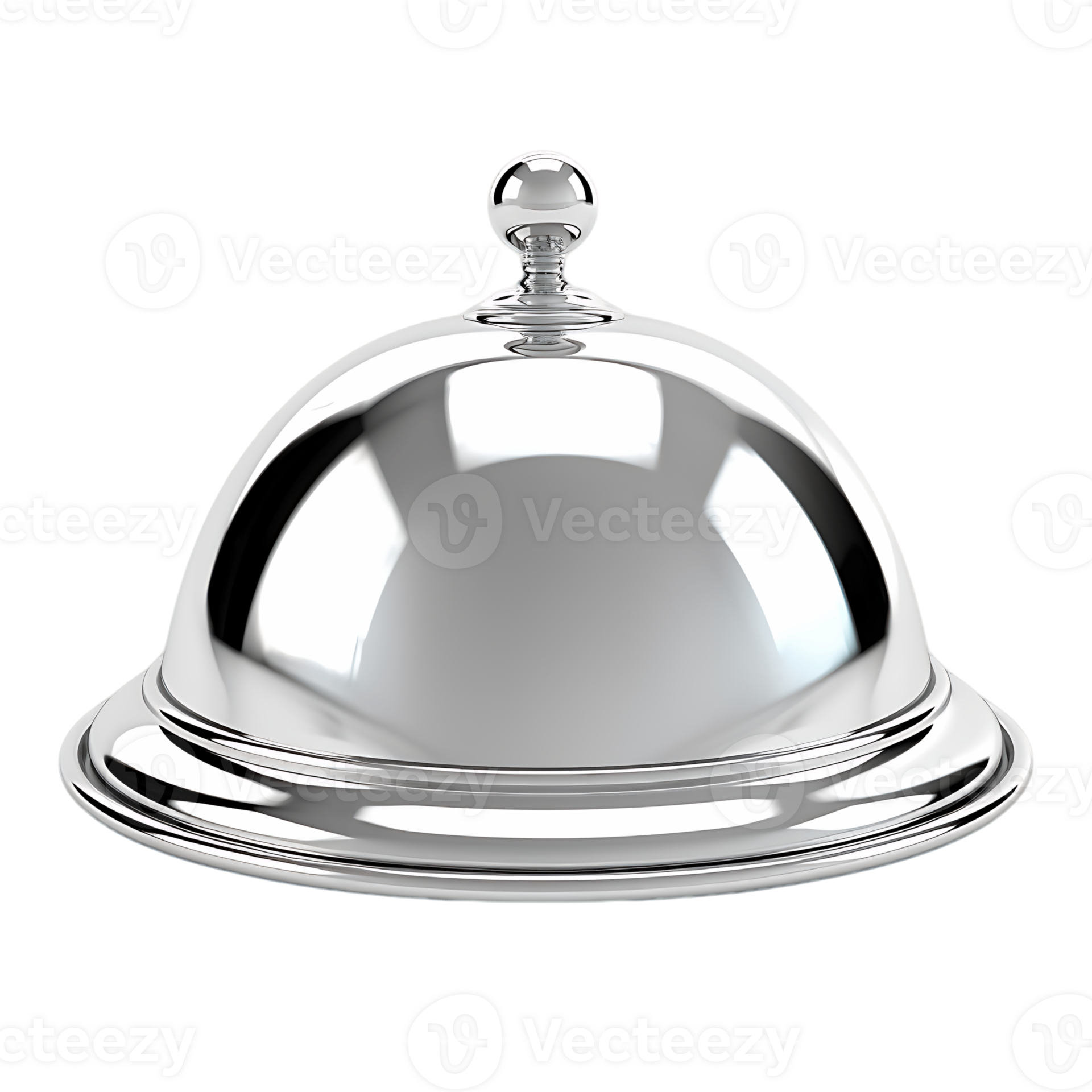 Elegant Waiter Cloche Reflective Tableside Presentation 45686779 PNG