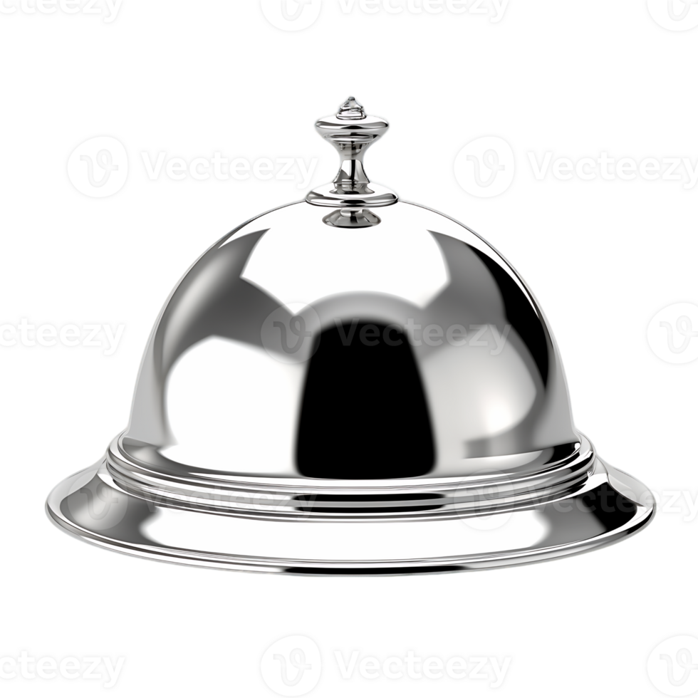 Gleaming Cloche Lid Enhancing Tableside Service png