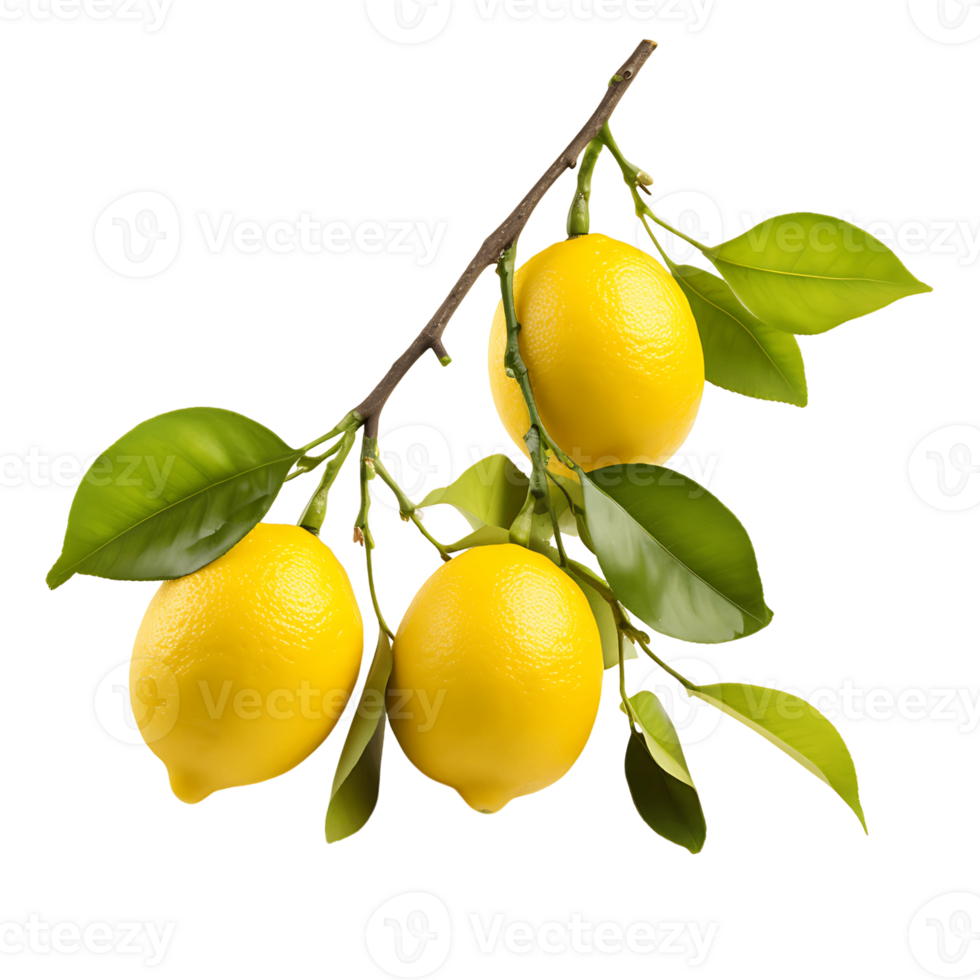 Juicy Lemon Bough Tempting Cut Out Image png