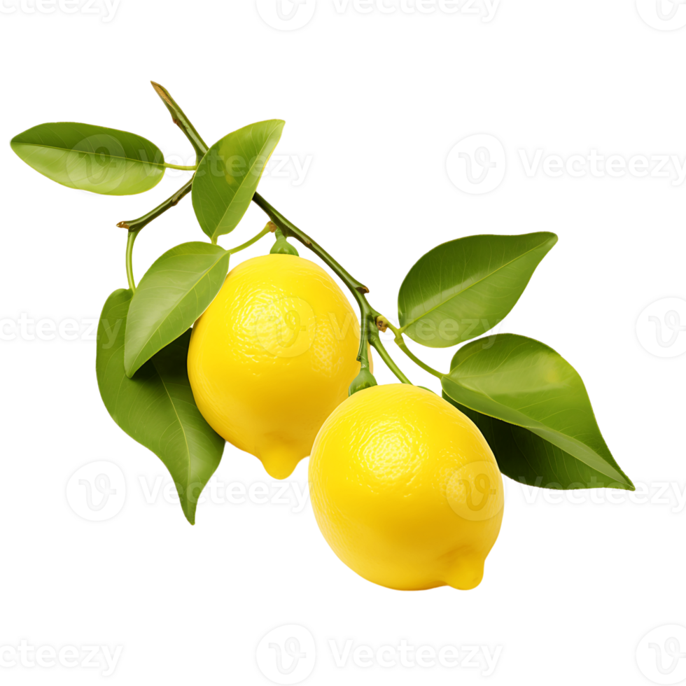 Zesty Lemon Cluster Tangy Citrus Perfection Cut Out png