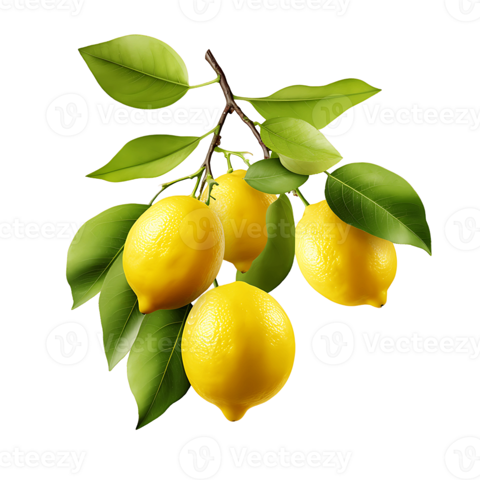 Tangy Lemon Cluster Refreshing Citrus Display Revealed png