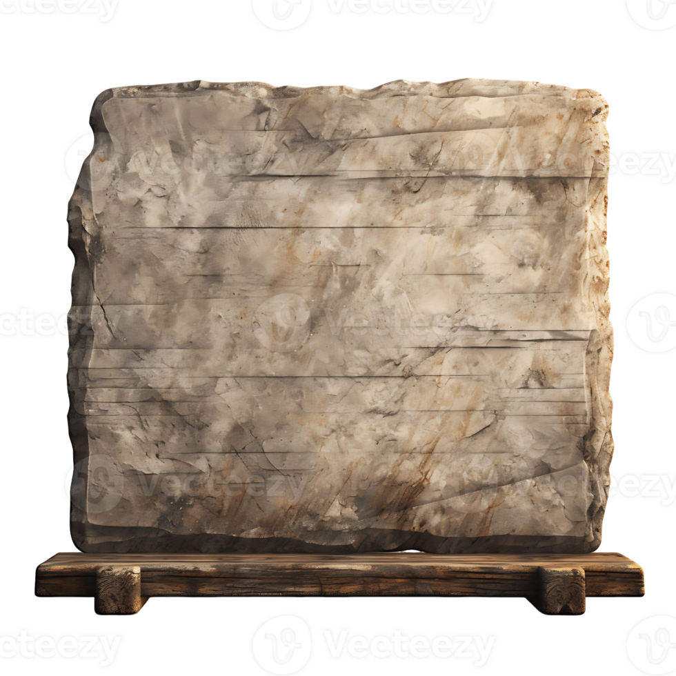 Time Honored Stone Sign Vintage Relic Exposed png
