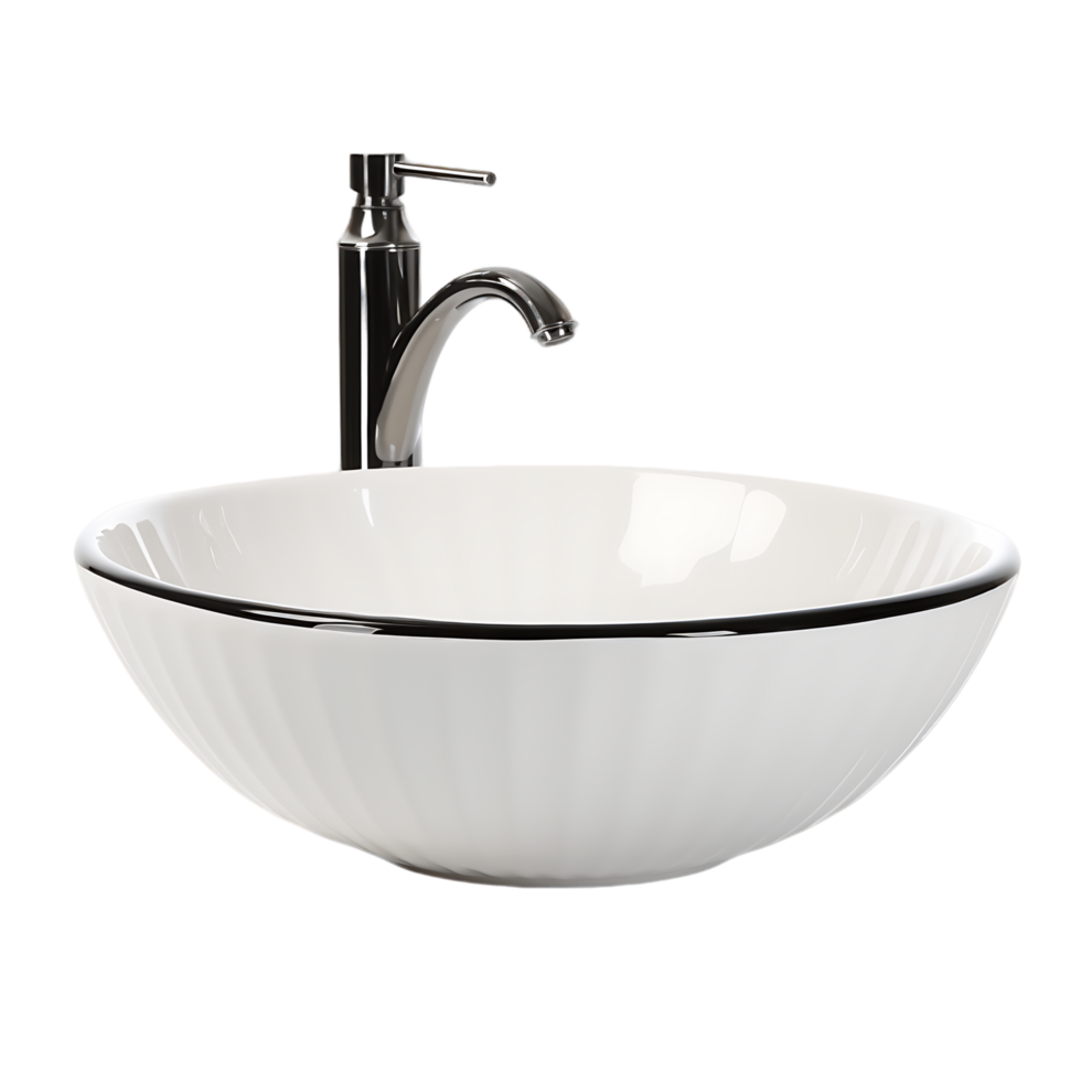 Stylish Bathroom Upgrade Vessel Sink with Faucet Cut Out png
