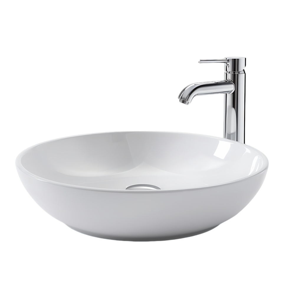 Trendy Sink and Faucet Combo Modern Cut Out Image png