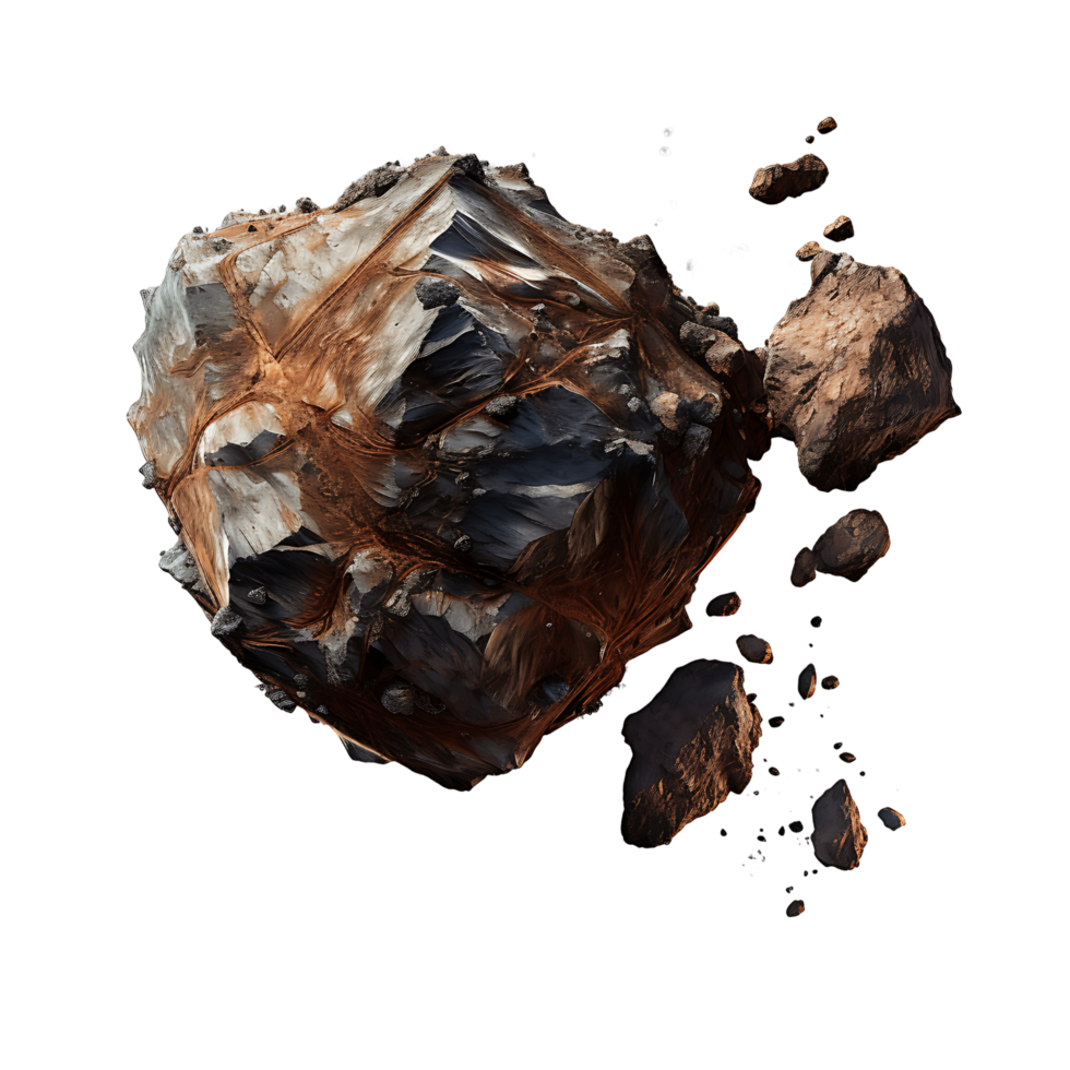 Celestial Chaos Asteroids in Flight png