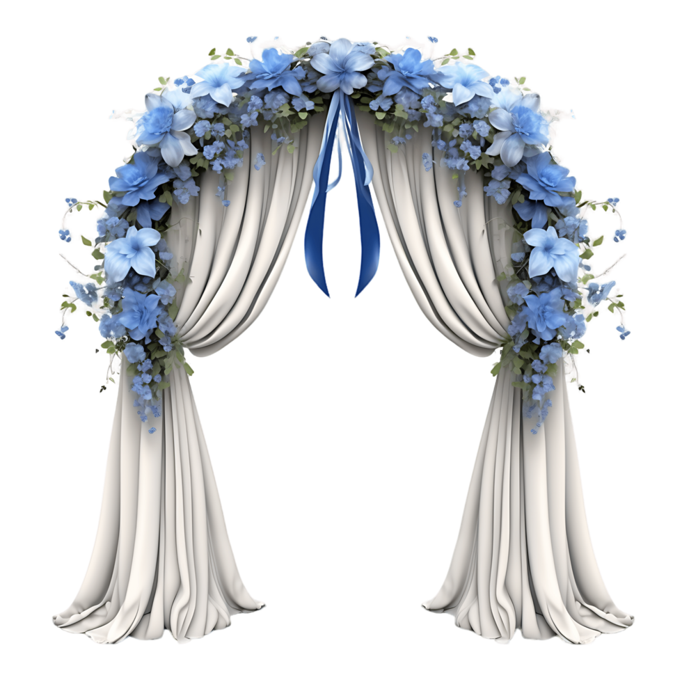 Charming Cutouts of Wedding Flower Arches png