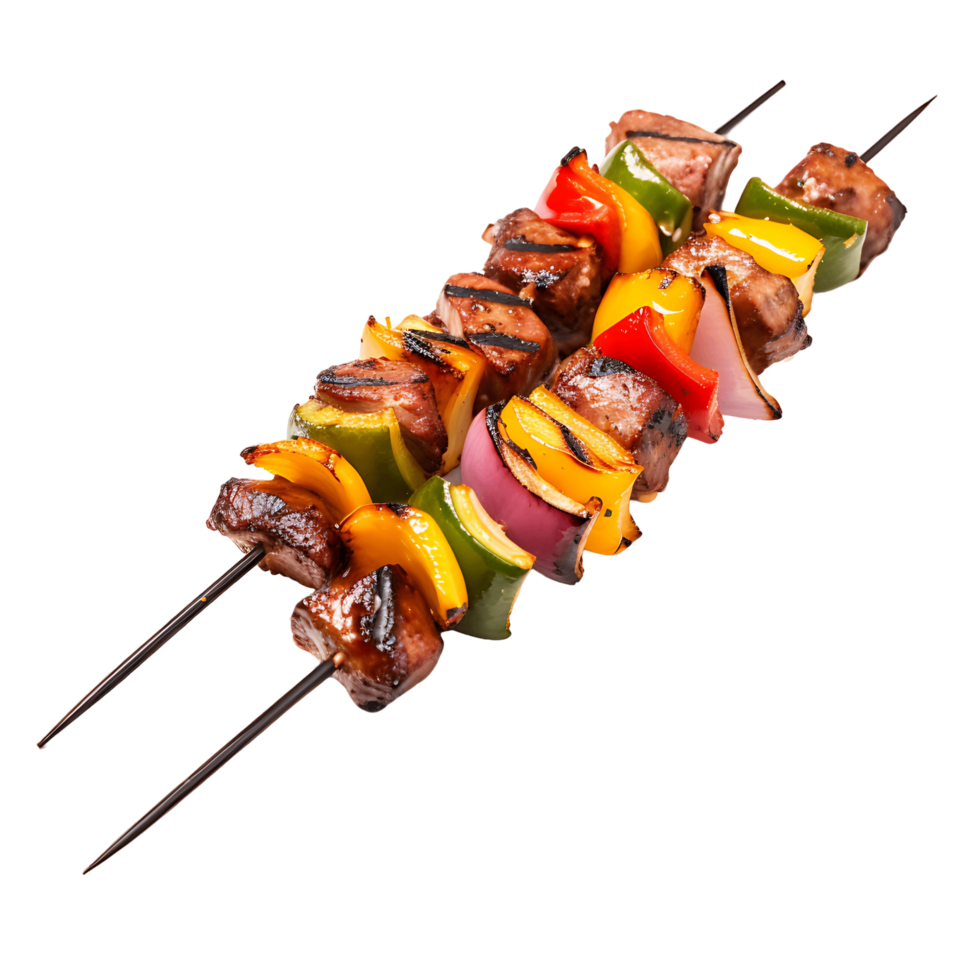 Smoky Grilled Kebab Skewer Silhouettes png