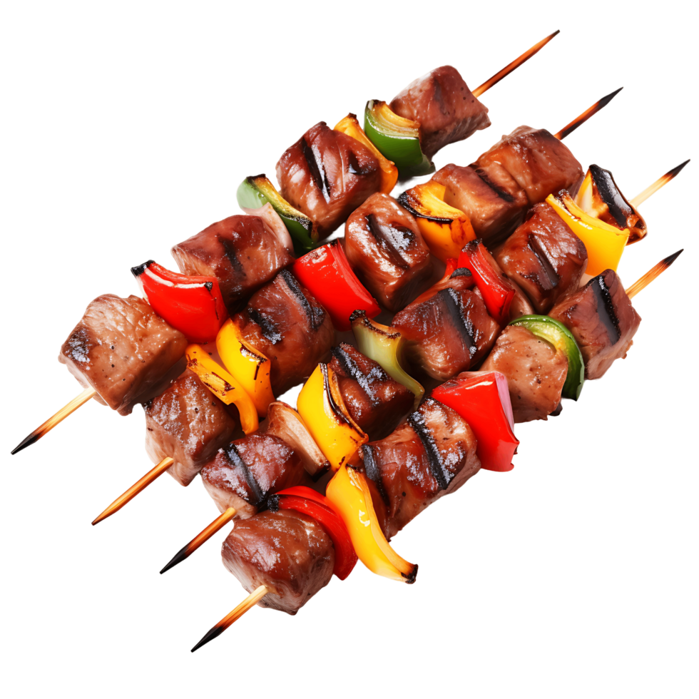 Savory BBQ Kebab Skewer Cutouts png