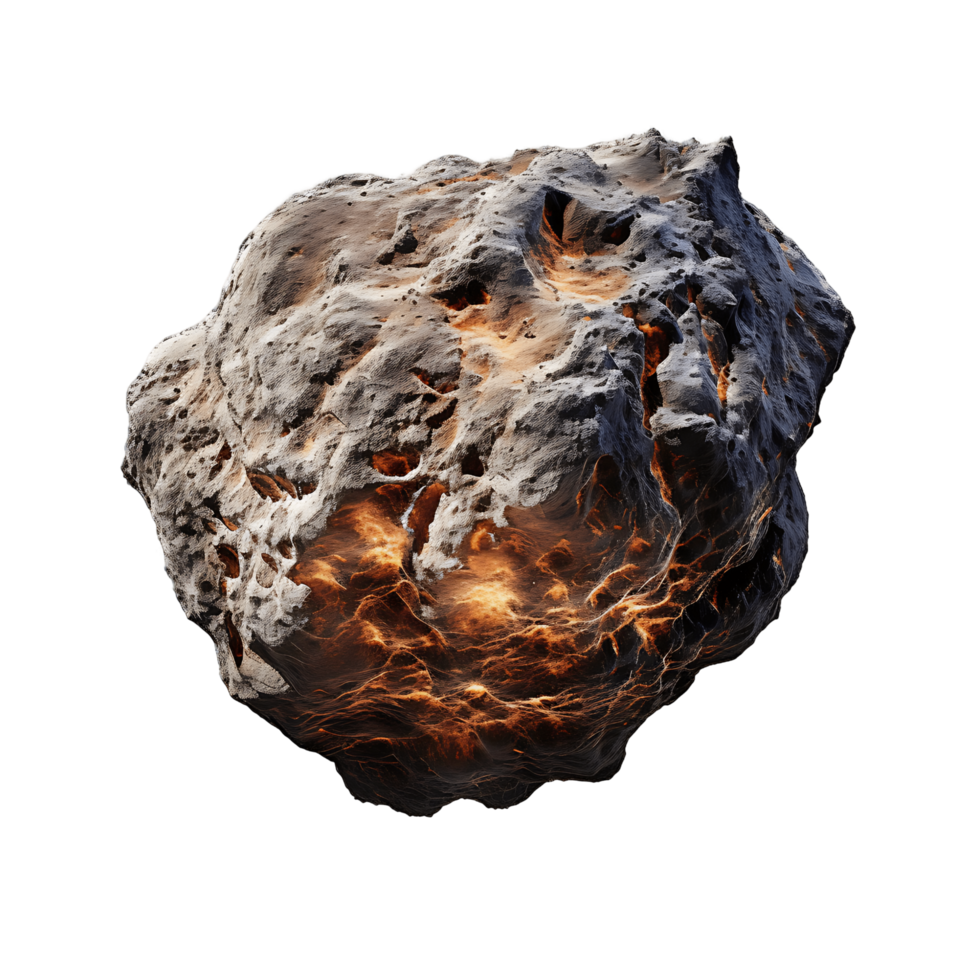 Space Rocks Flying Asteroids Cut Out png