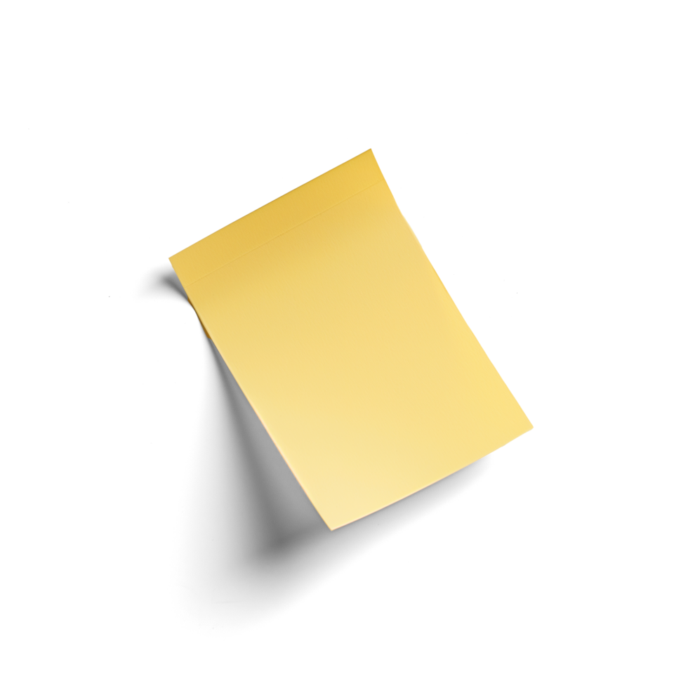 Yellow Sticky Notes png