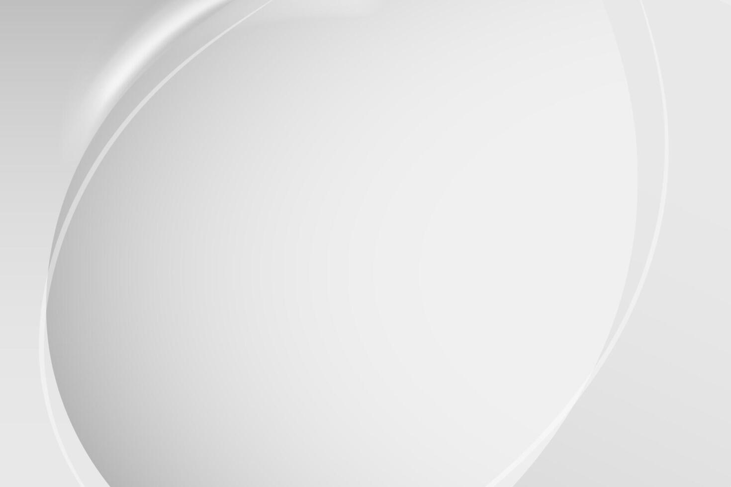 Realistic Solid White Gray Background Template vector