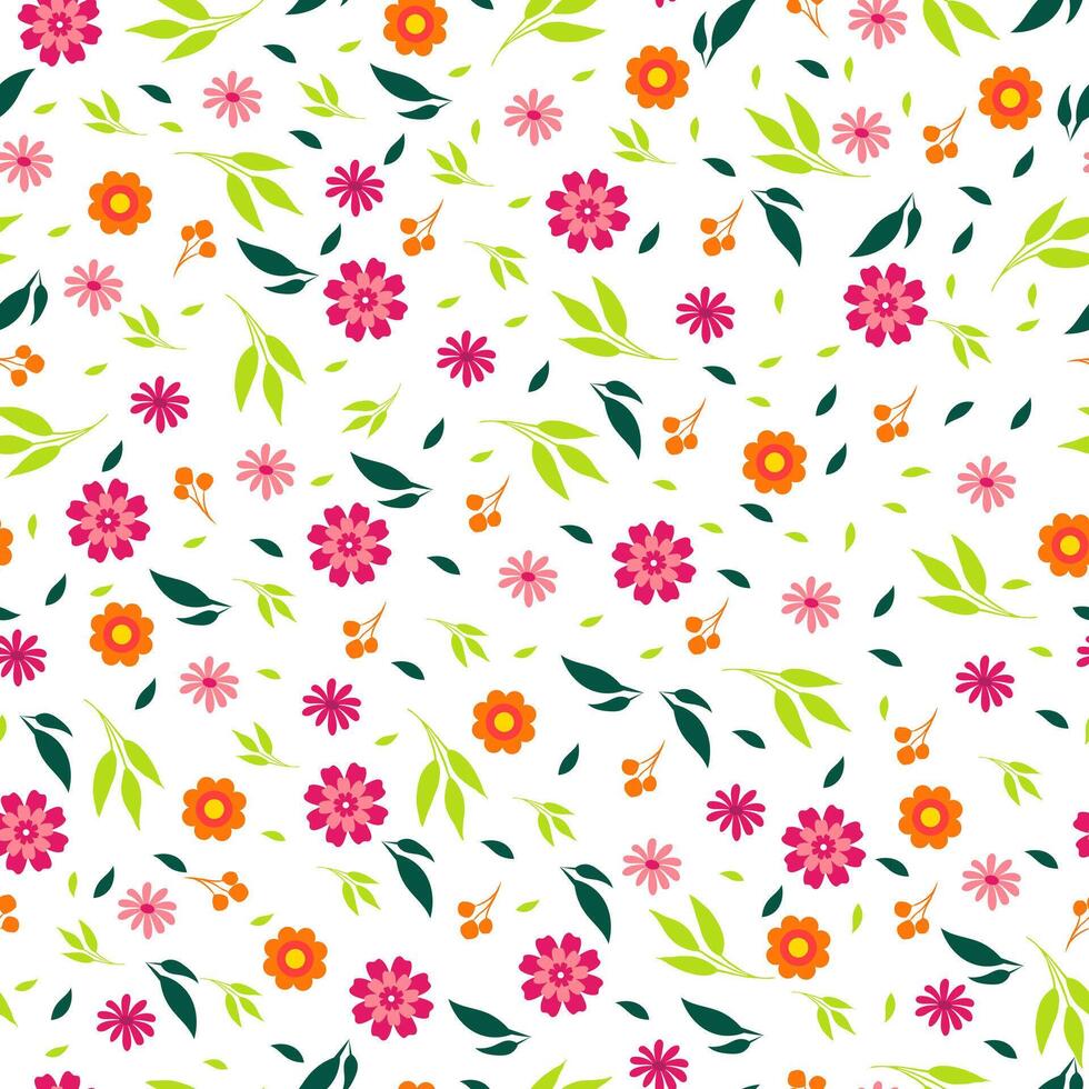 Beautiful seamless Floral pattern design vector