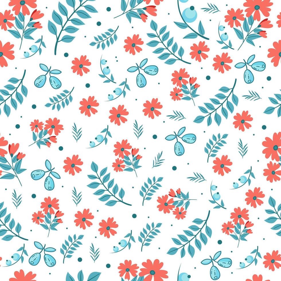 Beautiful seamless Floral pattern design vector