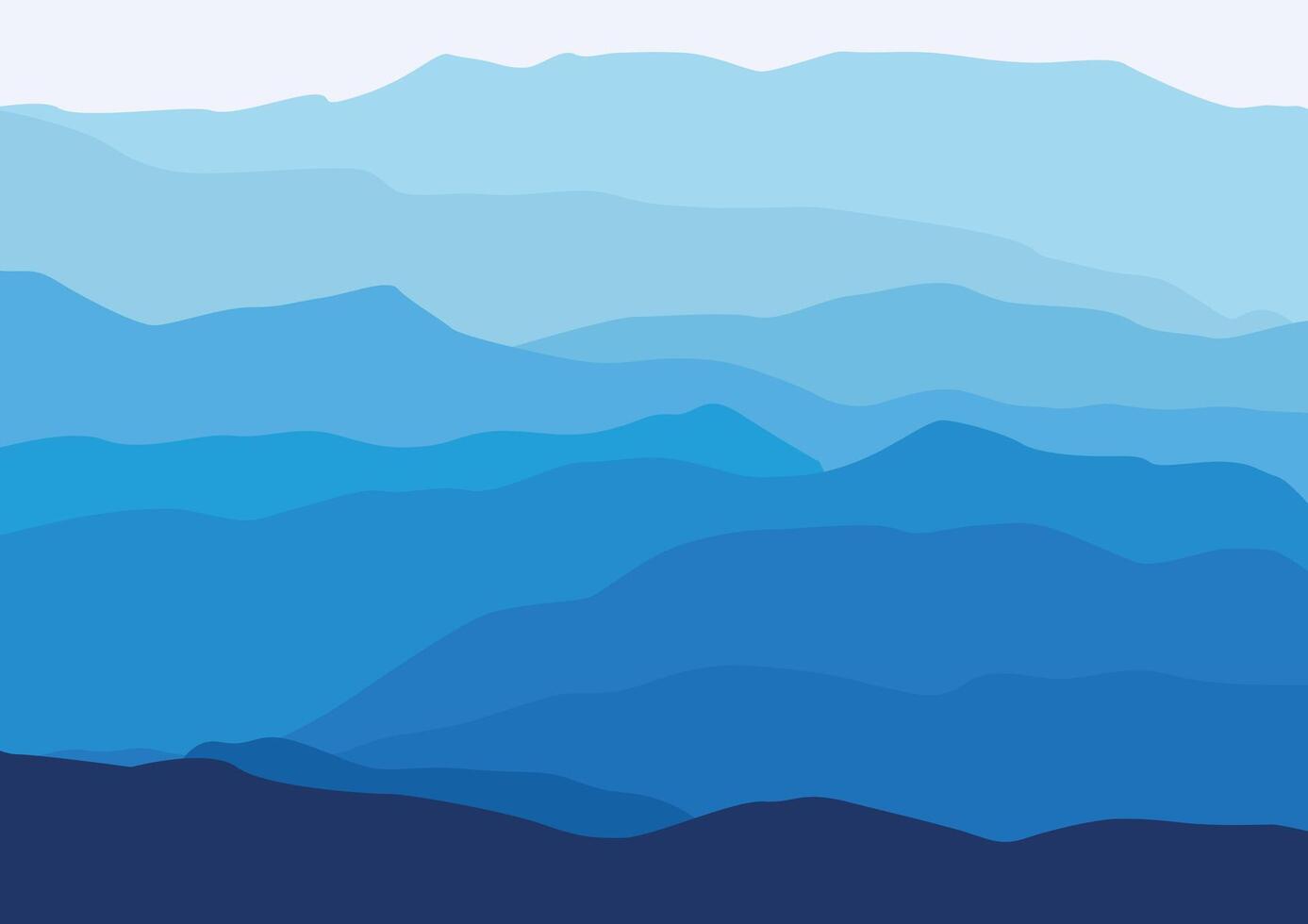 landscape mountains illustration in flat design for background. vector