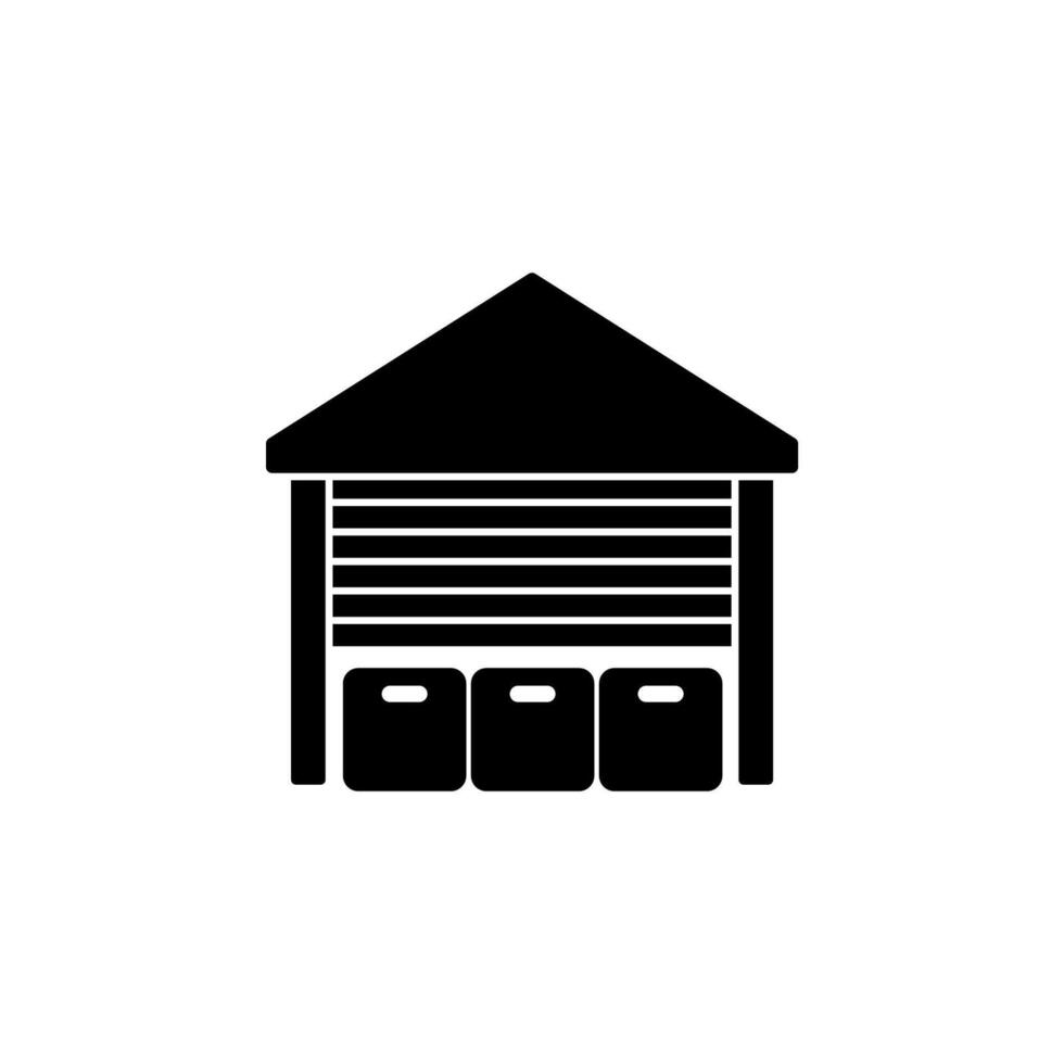warehouse concept line icon. Simple element illustration. warehouse concept outline symbol design. vector