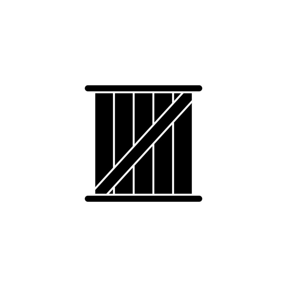 crate concept line icon. Simple element illustration. crate concept outline symbol design. vector