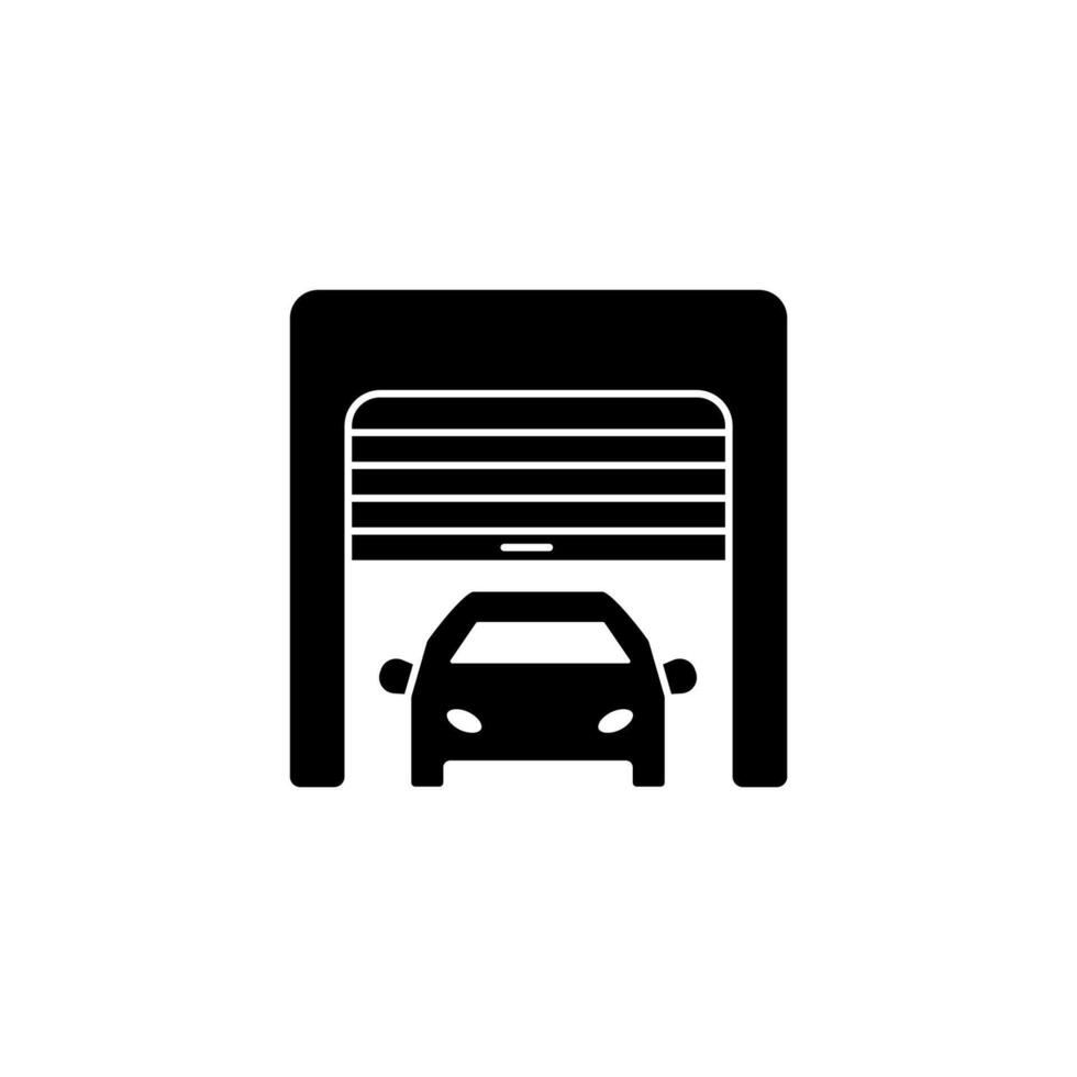 garage concept line icon. Simple element illustration. garage concept outline symbol design. vector