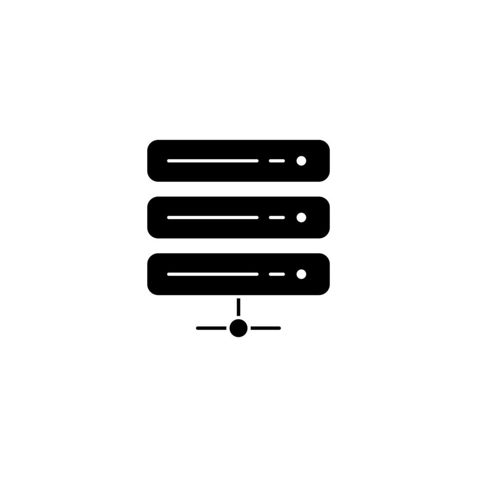 server concept line icon. Simple element illustration. server concept outline symbol design. vector