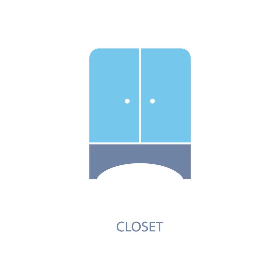closet concept line icon. Simple element illustration. closet concept outline symbol design. vector