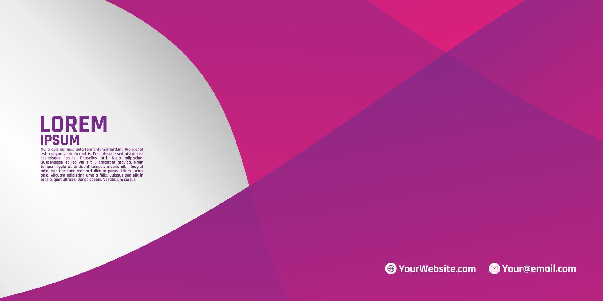 A white and pink abstract background with the word written in purple vector