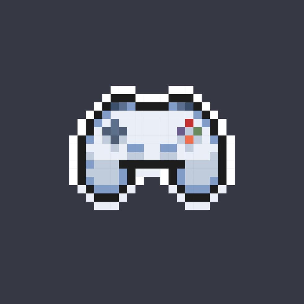 console stick game in pixel art style vector