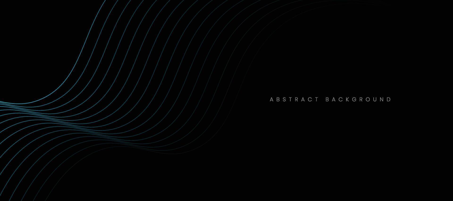 Abstract line pattern design with black background. vector