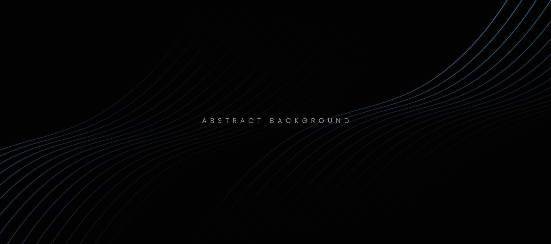 Abstract line pattern design with black background. vector