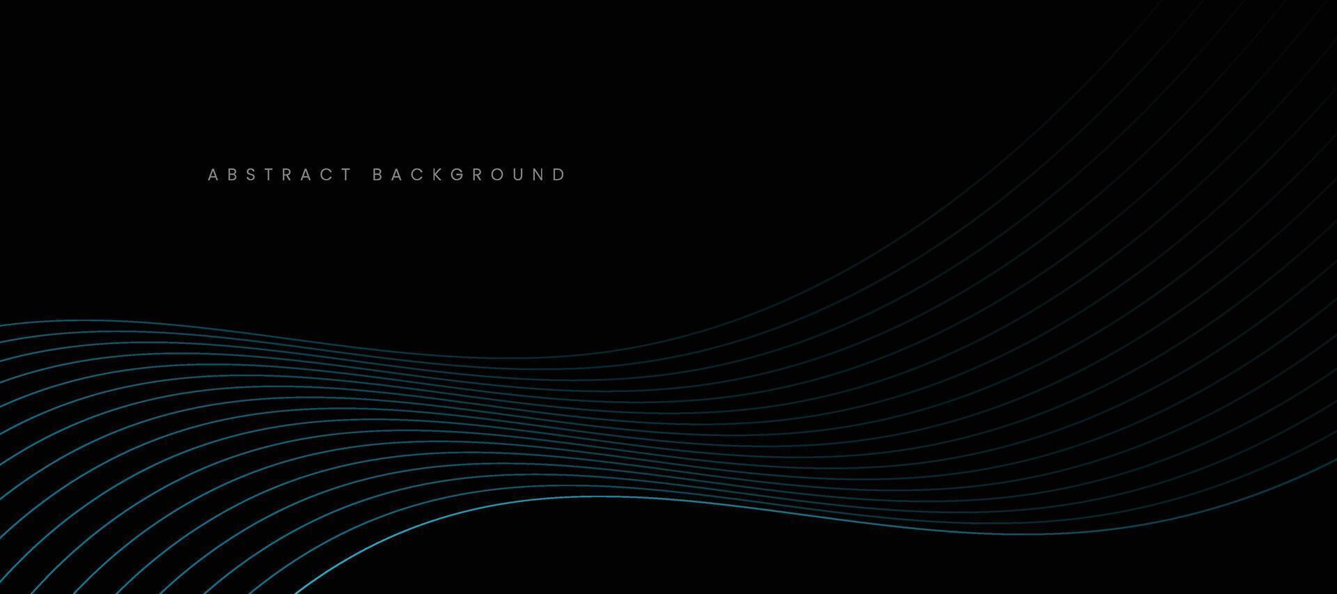 Abstract line pattern design with black background. vector