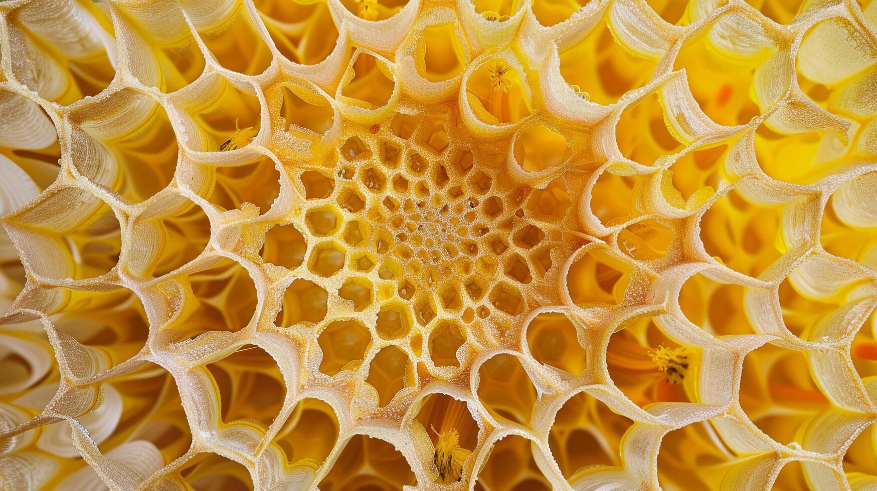 Geometric Patterns in natural patterns such as honeycombs, snowflakes, or flower petals, which exhibit geometric symmetry and structure photo