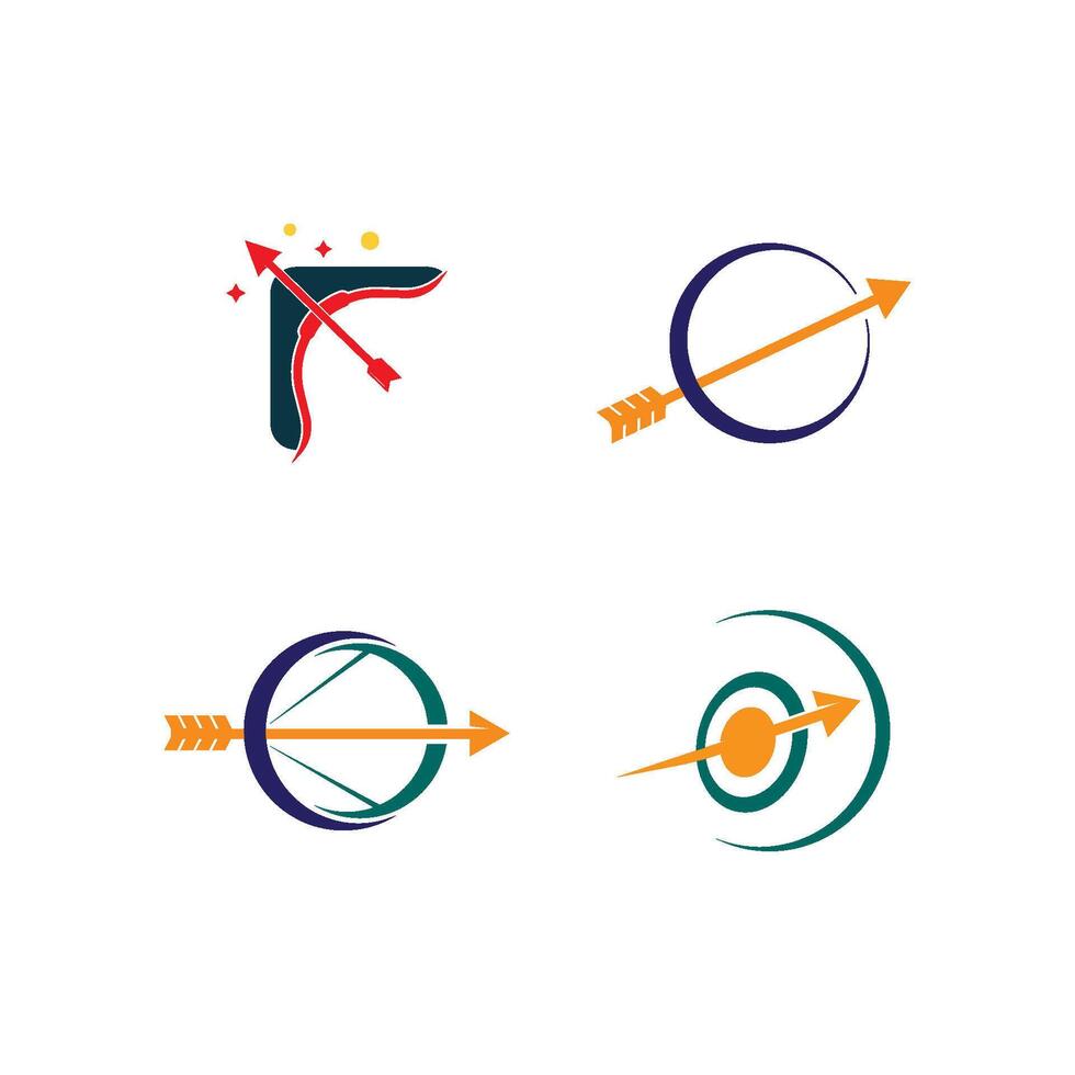 archery logo template vector