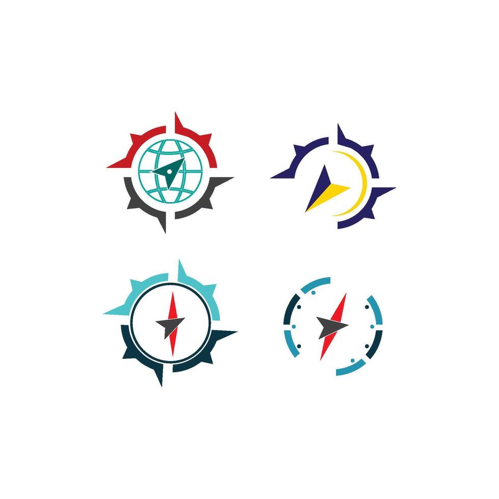 Compass logo template vector