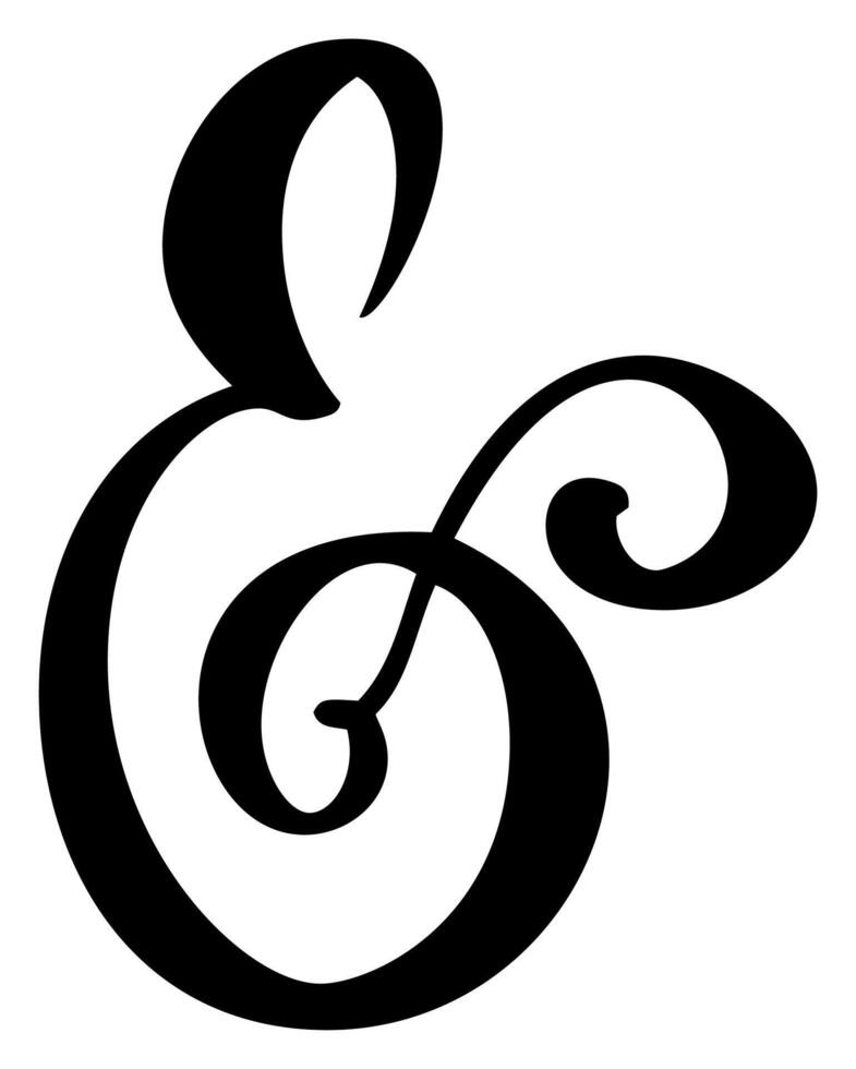 Hand drawn calligraphy letter E. Script font logo. Handwritten brush style flourish vector