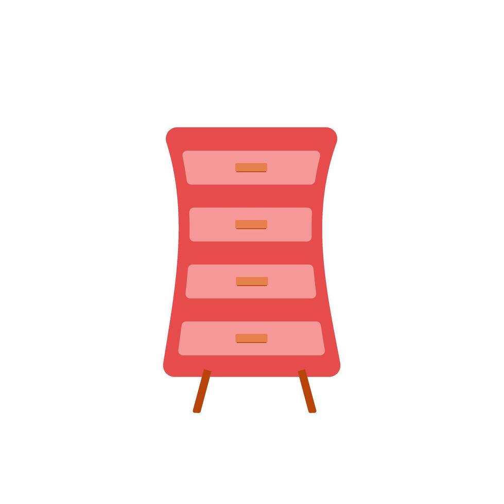 simple cabinet furniture design with random shape for your design. vector
