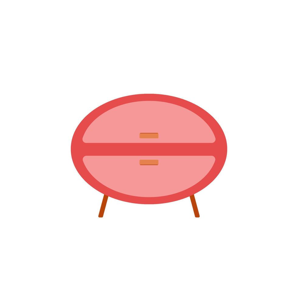 simple cabinet furniture design with random shape for your design. vector