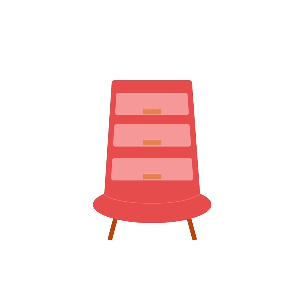 small cabinet with random shape for your living room design. vector