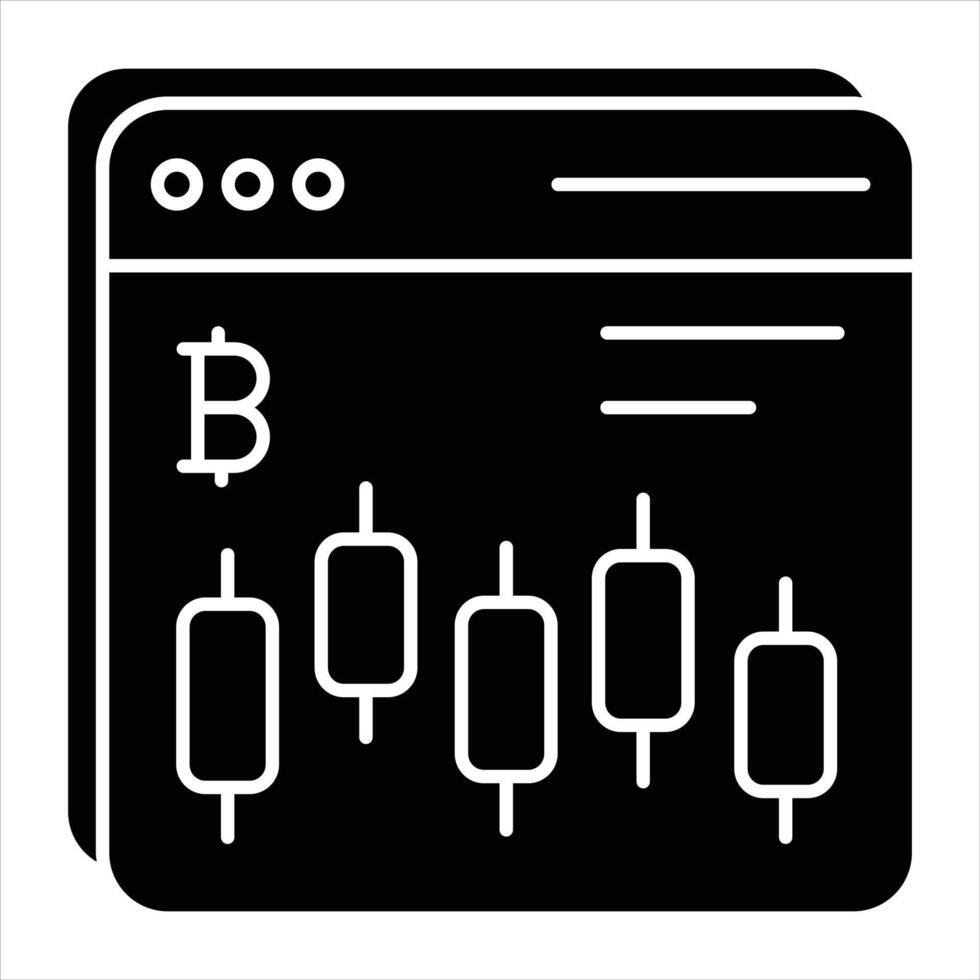 Online Stock Glyph Icon vector
