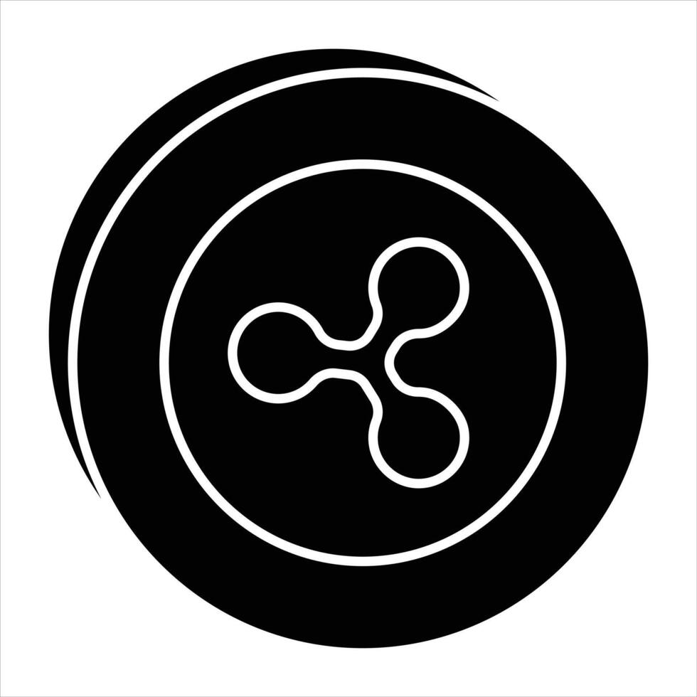 Token Ripple Glyph Icon vector