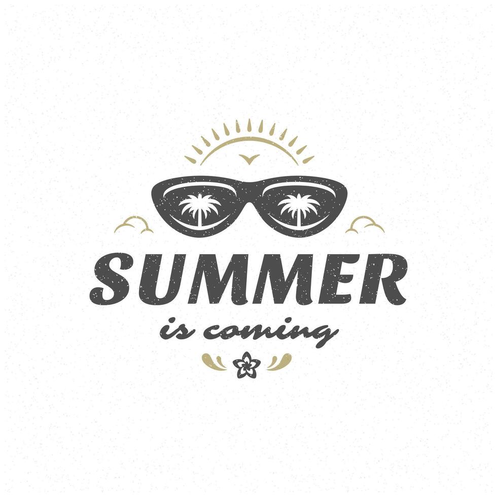 Summer quote or saying can be used for t-shirt, mug, greeting card, photo overlays vector