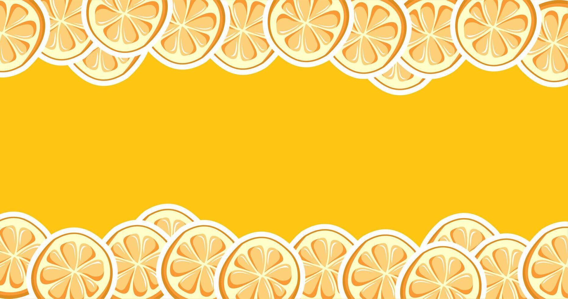 Seamless pattern with orange fruit. summer background illustration. vector