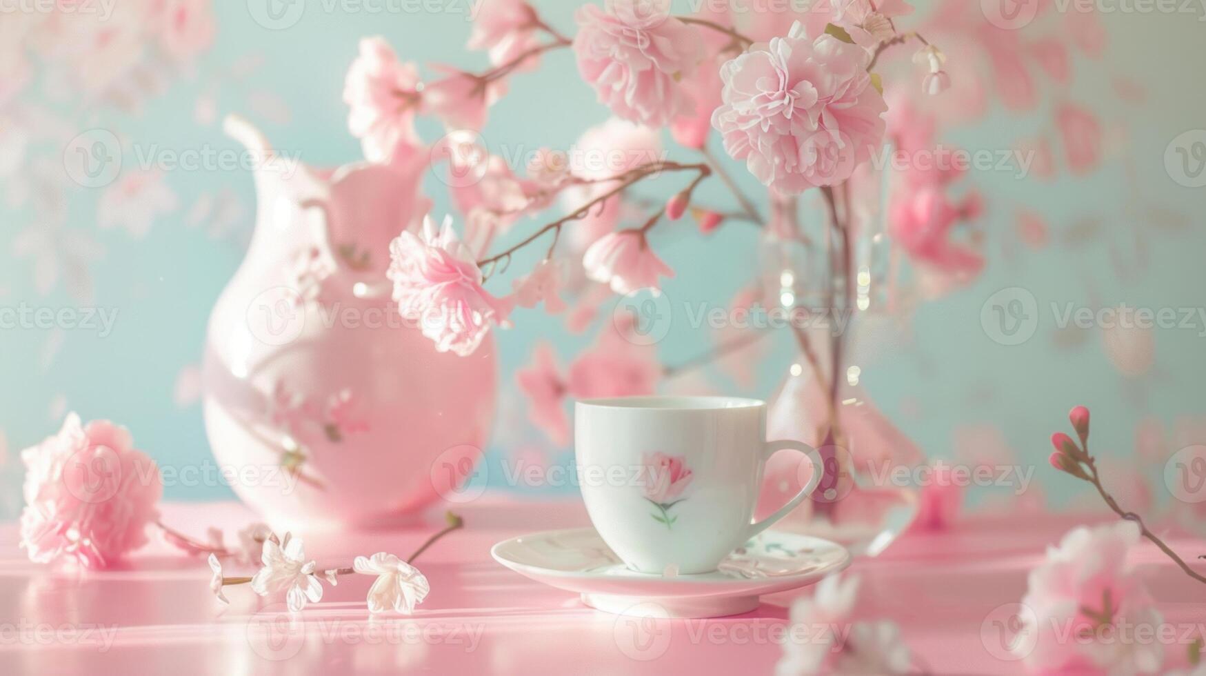 porcelain pink pastel. photo