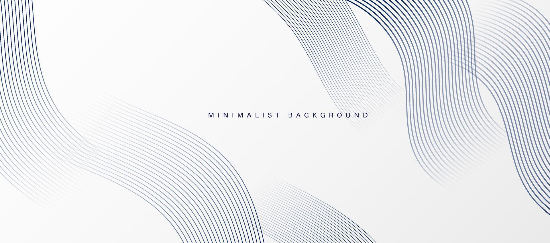 Abstract white modern background with smooth lines vector