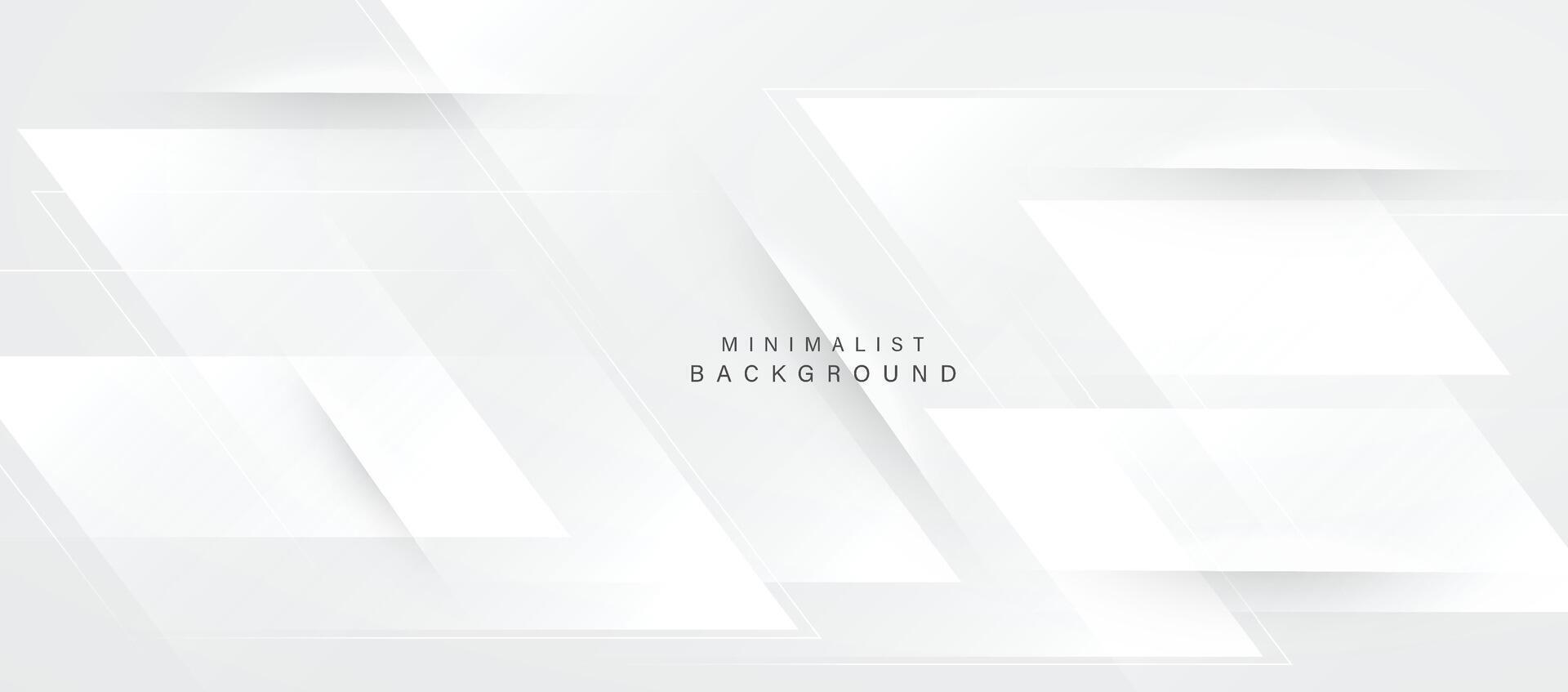 White and gray minimal abstract background vector