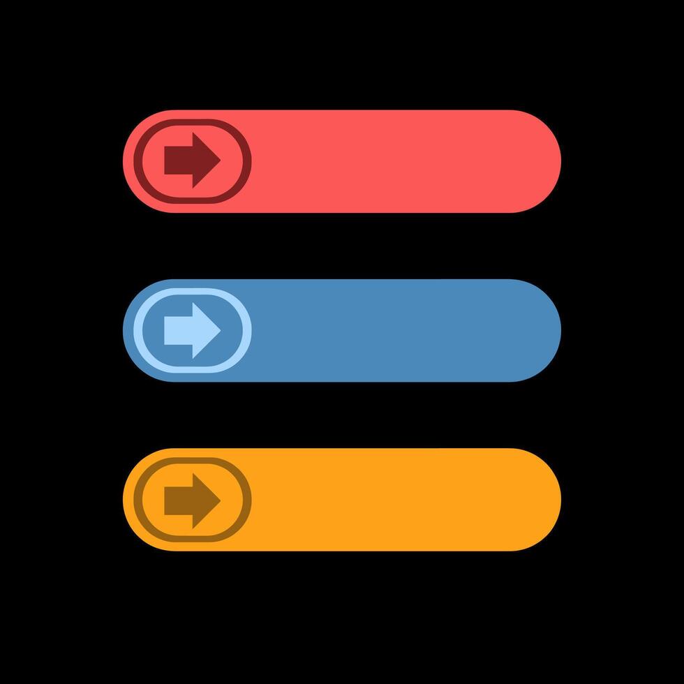 Slide button design vector