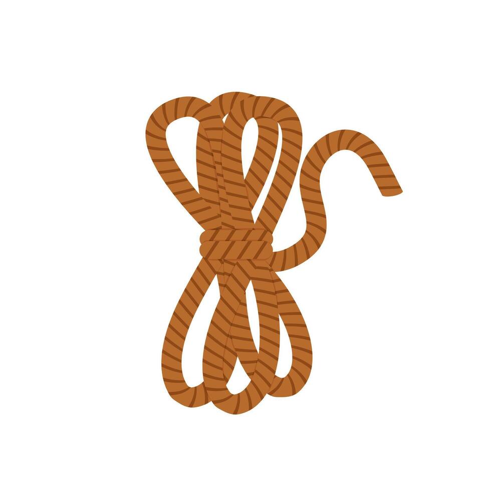 camp rope icon. Climber tourist rope isolated on white background. illustration vector