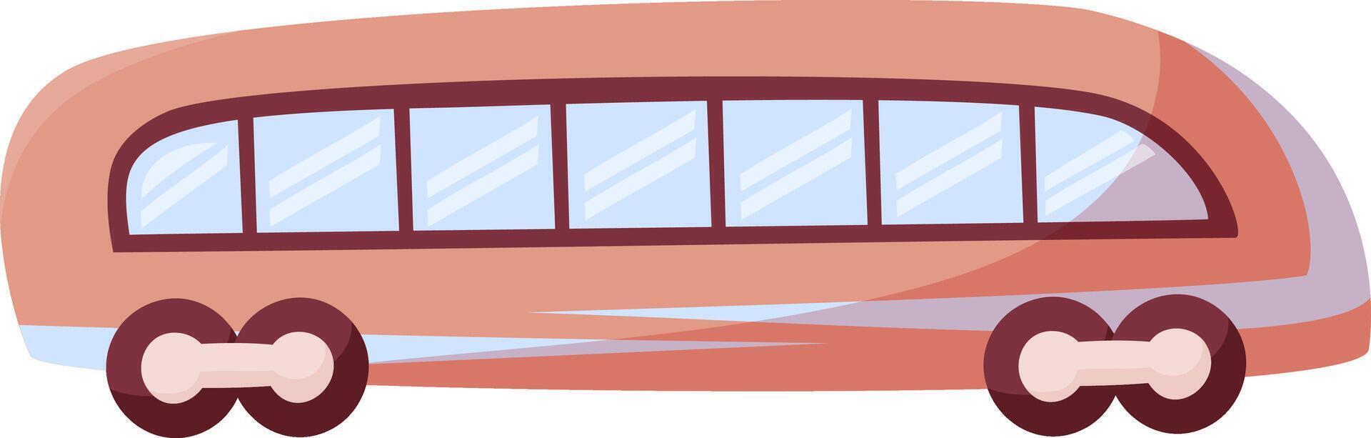 Hand draw train isolated on white. illustration in retro style.Travelling on train. Single modern train. Railroad transport. Flat syle.Tourism. vector