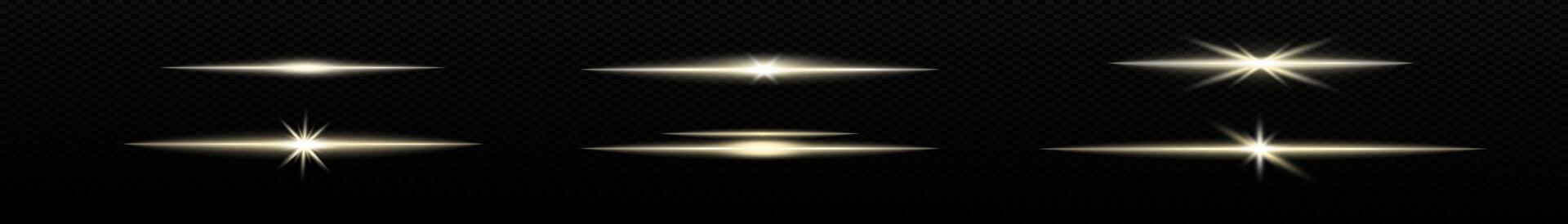 Neon light flash glowing line. Neon light beam vector