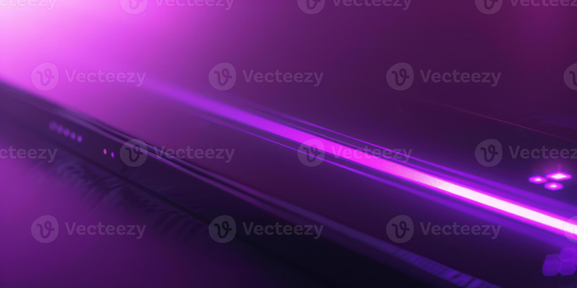 A purple background with a black line that is glowing photo