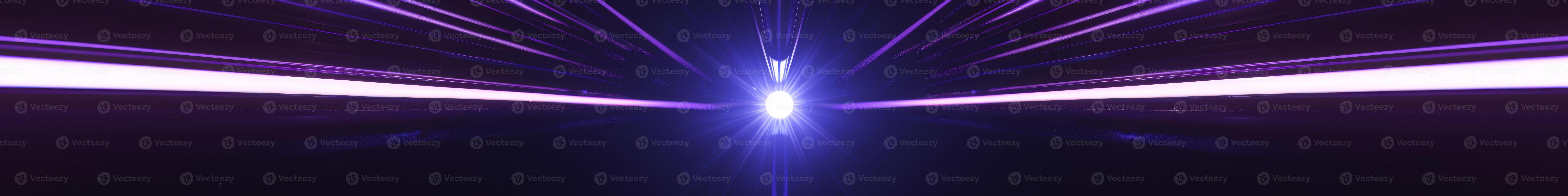 Neon Light Tunnel in Shades of Cool Blues photo