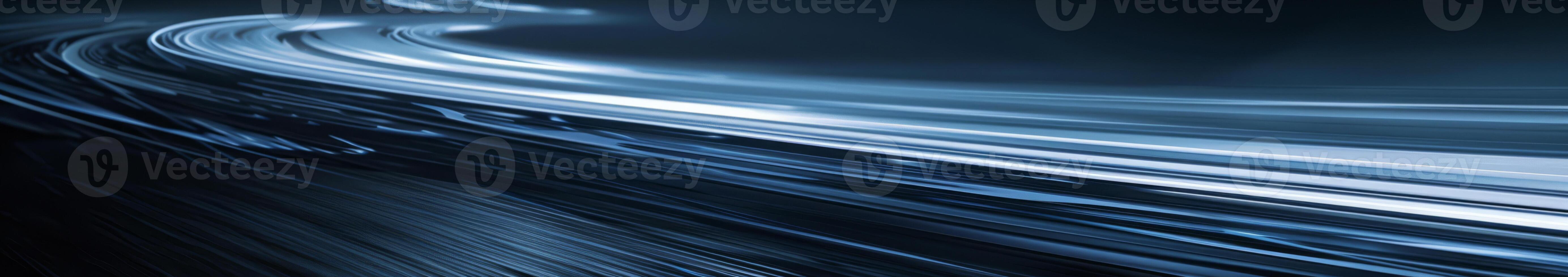 Minimalist Concept with Streaks of Light in Dark Blue Hues photo