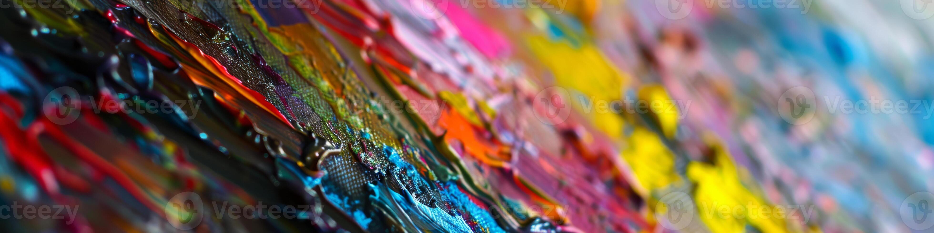 Textured Canvas with a Burst of Lively Colors photo